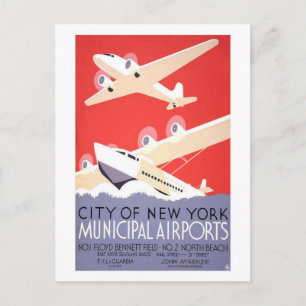 Carte Postale Aéroports De New York