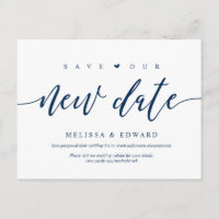 Aesthetic Navy Blue, sauvez notre nouvelle date, r