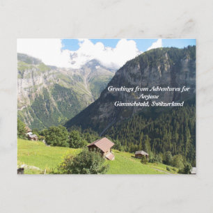 Carte postale AFA Gimmelwald, Suisse