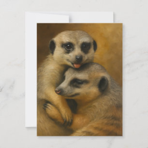 Carte Postale Affection de Meerkat