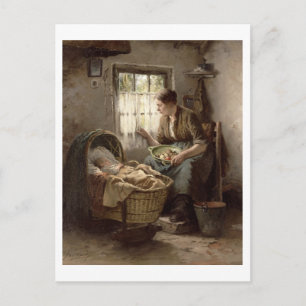 Carte Postale Affection mère (huile sur toile)