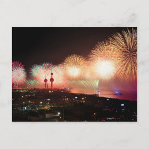 Carte Postale Affichage des feux d'artifice au Koweït