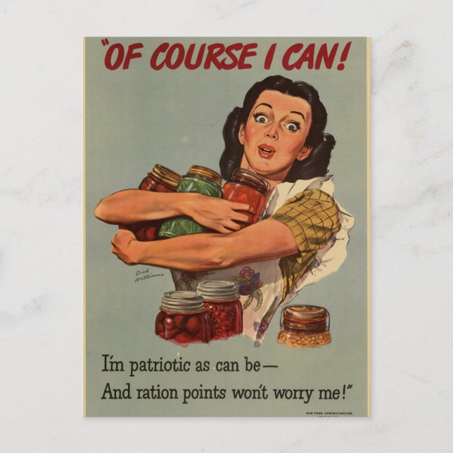 Carte Postale Affiche 2ème guerre mondiale : bien sûr, je peux ! (Devant)