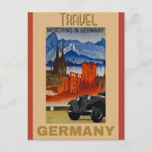Carte Postale Affiche allemande pour le Vintage voyage