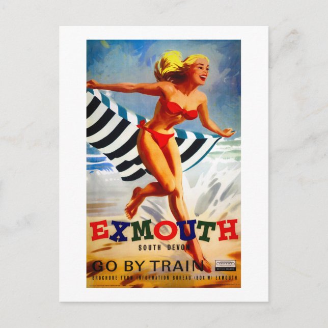 Carte Postale Affiche ancienne d'Exmouth South Devon Australie (Devant)