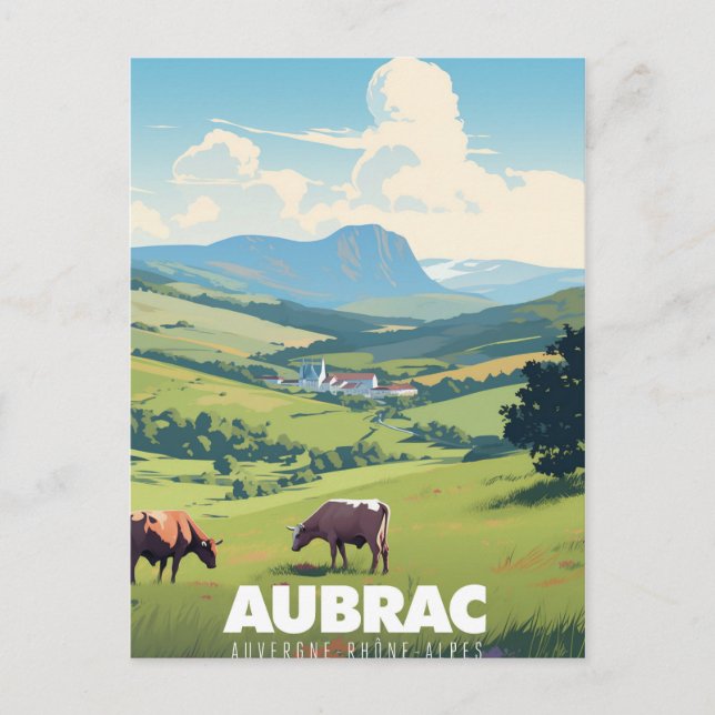 Carte Postale Affiche Aubrac - Auvergne-Rhône-Alpes - France -  (Devant)