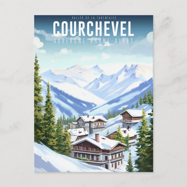 Carte Postale Affiche Courchevel - France - Auvergne-Rhône-Alpes (Devant)