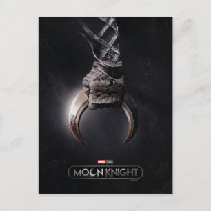 Carte Postale Affiche d'art de Moon Knight saisissant un dard en
