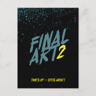 Carte Postale Affiche d'art finale 2 - Parodie d'affiche de film