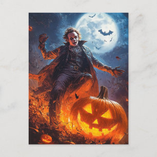 Carte Postale Affiche de croquis d'Halloween.