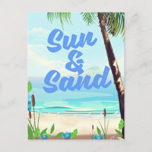 Carte Postale Affiche de dessin animé de citation inspirante Sol