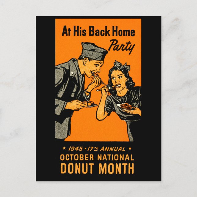 Carte Postale Affiche de Donut 1945 (Devant)