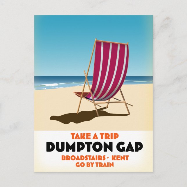 Carte Postale Affiche de Dumpton Gap Broadstairs Kent au bord de (Devant)