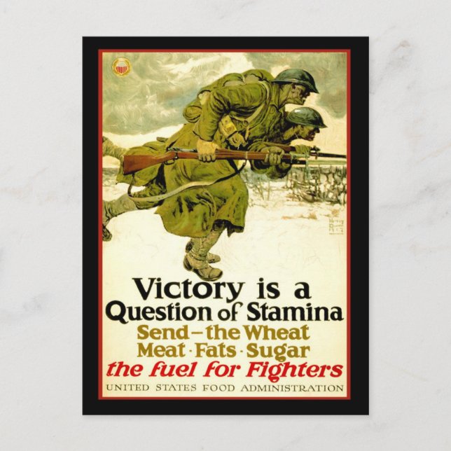 Carte Postale Affiche de la Première Guerre mondiale sur l'appro (Devant)