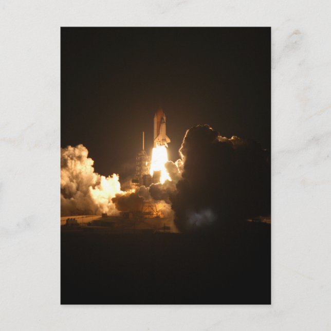 Carte Postale Affiche de lancement de la navette spatiale (Devant)