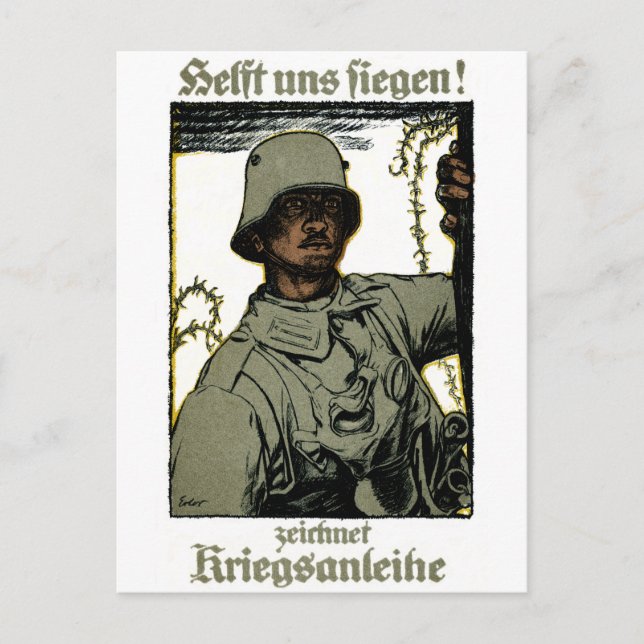 Carte Postale Affiche de l'obligation de guerre allemande de la  (Devant)