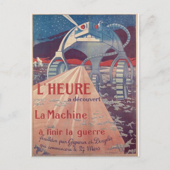 Carte Postale Affiche de propagande L'Heure (Devant)