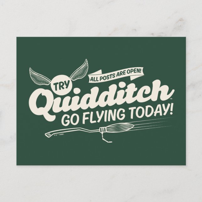 Carte Postale Affiche de recrutement de QUIDDITCH™ (Devant)