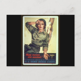 Carte Postale Affiche de recrutement en soins infirmiers WW - Ar