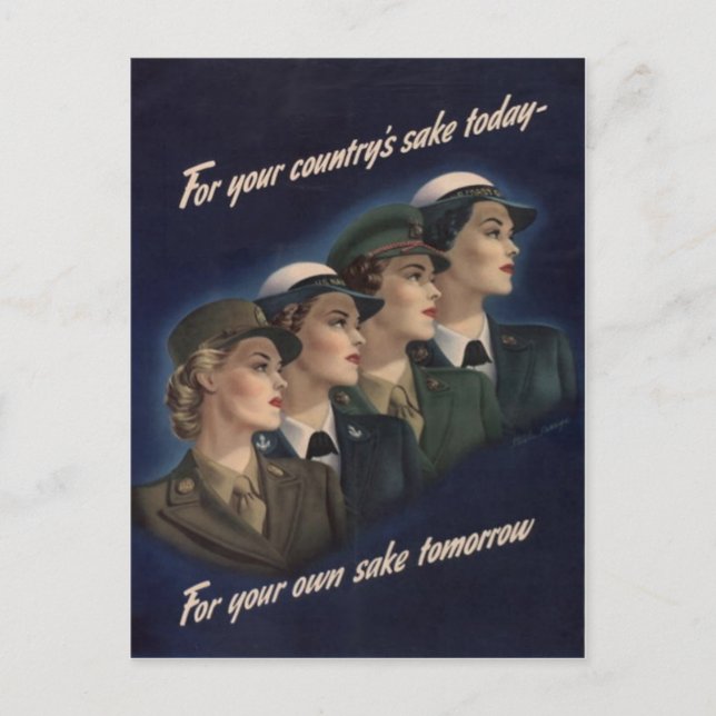 Carte Postale Affiche de recrutement militaire 2ème guerre mondi (Devant)