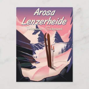 Carte Postale Affiche de ski Brauneck Bavière, Allemagne