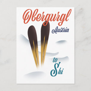 Carte Postale Affiche de ski Obergurgl Autriche