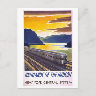 Carte Postale Affiche de train des Highlands of the Hudson de st