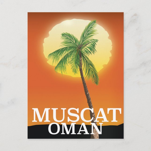 Carte Postale Affiche de vacances à Mascate Oman (Devant)