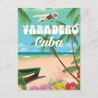 Affiche de vacances de plage cubaine Varadero