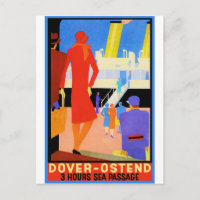 Affiche de Vintage voyage : Douvres Ostende