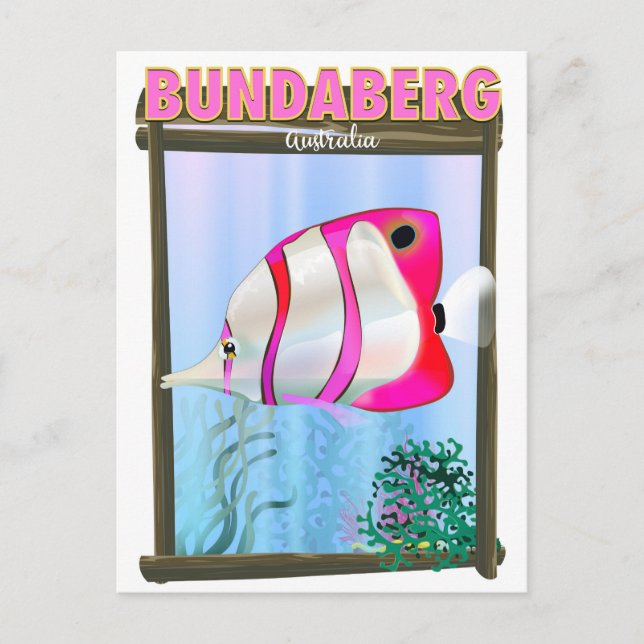 Carte Postale Affiche de voyage à Bundaberg Australie (Devant)
