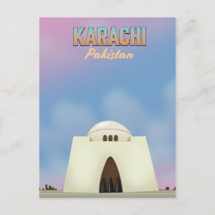Carte Postale Affiche de voyage à Karachi Pakistan