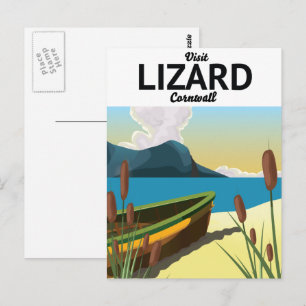 Carte Postale Affiche de voyage au bord de la mer de Lizard