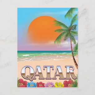 Carte Postale Affiche de voyage au Qatar