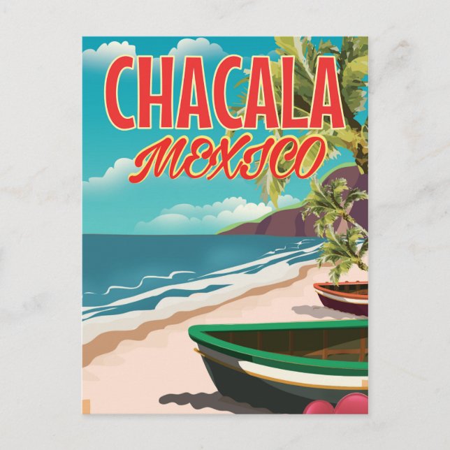 Carte Postale affiche de voyage Chacala Mexico (Devant)