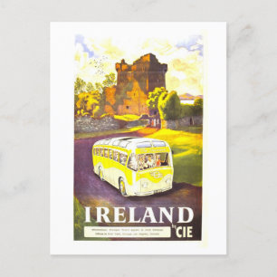 Carte Postale Affiche de voyage CIE en Irlande vintage