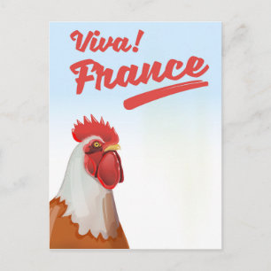 Carte Postale Affiche de voyage Coq de France