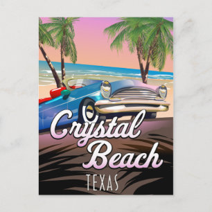 Carte Postale Affiche de voyage Crystal Beach Texas