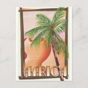 Carte Postale Affiche de voyage dans le désert africain