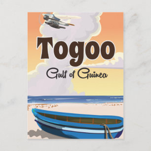 Carte Postale Affiche de voyage dans le golfe de Guinée au Togo