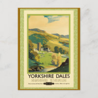Affiche de voyage dans les Yorkshire Dales