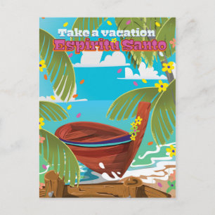 Carte Postale Affiche de voyage de Espiritu Santo.