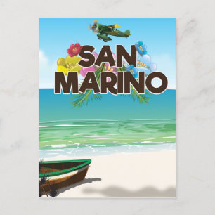 Carte Postale affiche de voyage de la plage de Saint-Marin