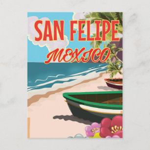 Carte Postale Affiche de voyage de la plage de San Felipe au Mex