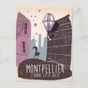 Carte Postale Affiche de voyage de la ville de Montpellier Franc