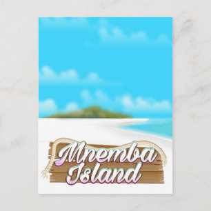 Carte Postale Affiche de voyage de l'île de Mnemba
