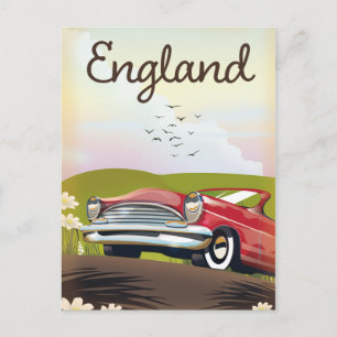 Carte Postale Affiche de voyage de Motor City Detroit Michigan.