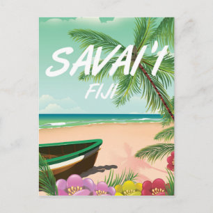 Carte Postale Affiche de voyage de Savai'i Fiji Samoa