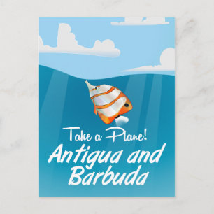 Carte Postale Affiche de voyage de vacances d'Antigua-et-Barbuda