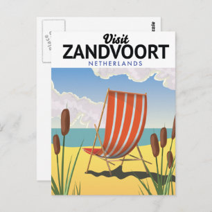 Carte Postale Affiche de voyage de Zandvoort Pays-Bas